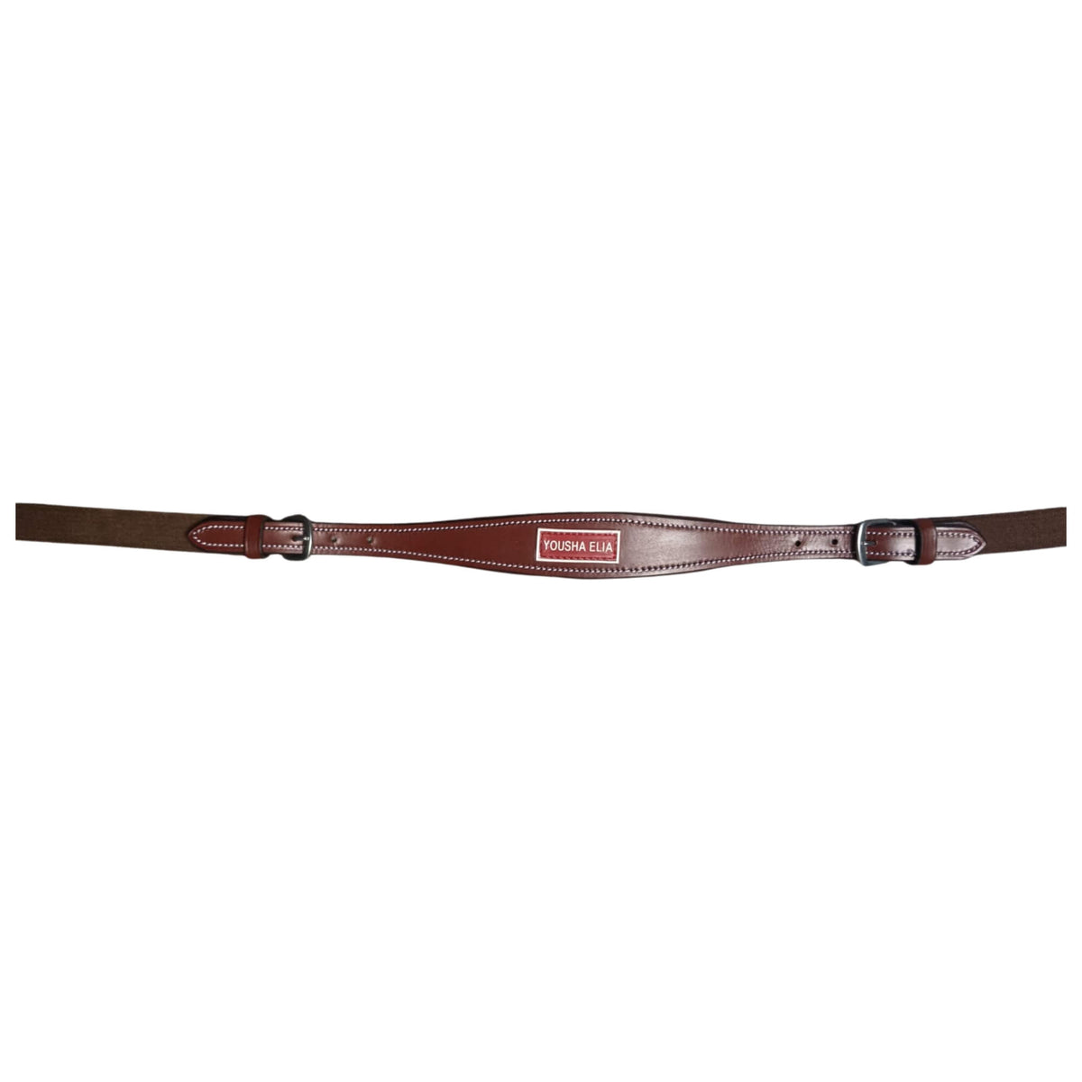 Brown Leather Horse Breastplate – Padded Adjustable Breast Collar - Youshaelia