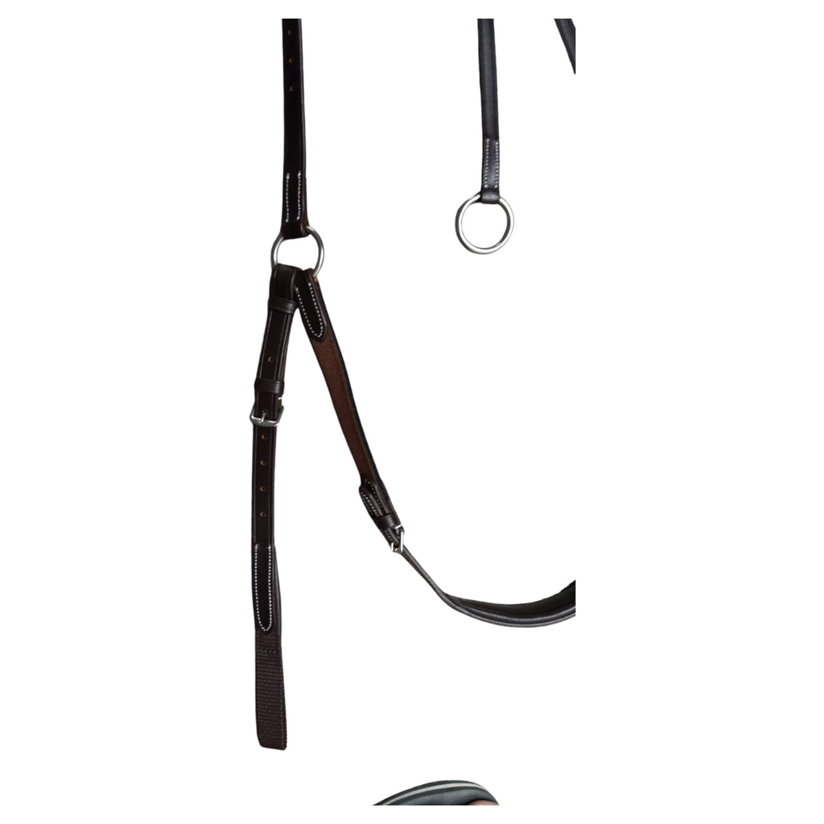 Brown Leather Horse Breastplate – Padded Adjustable Breast Collar - Youshaelia