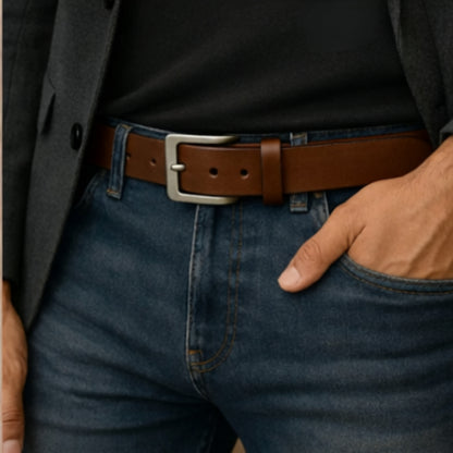 Meron Wide Leather Belt